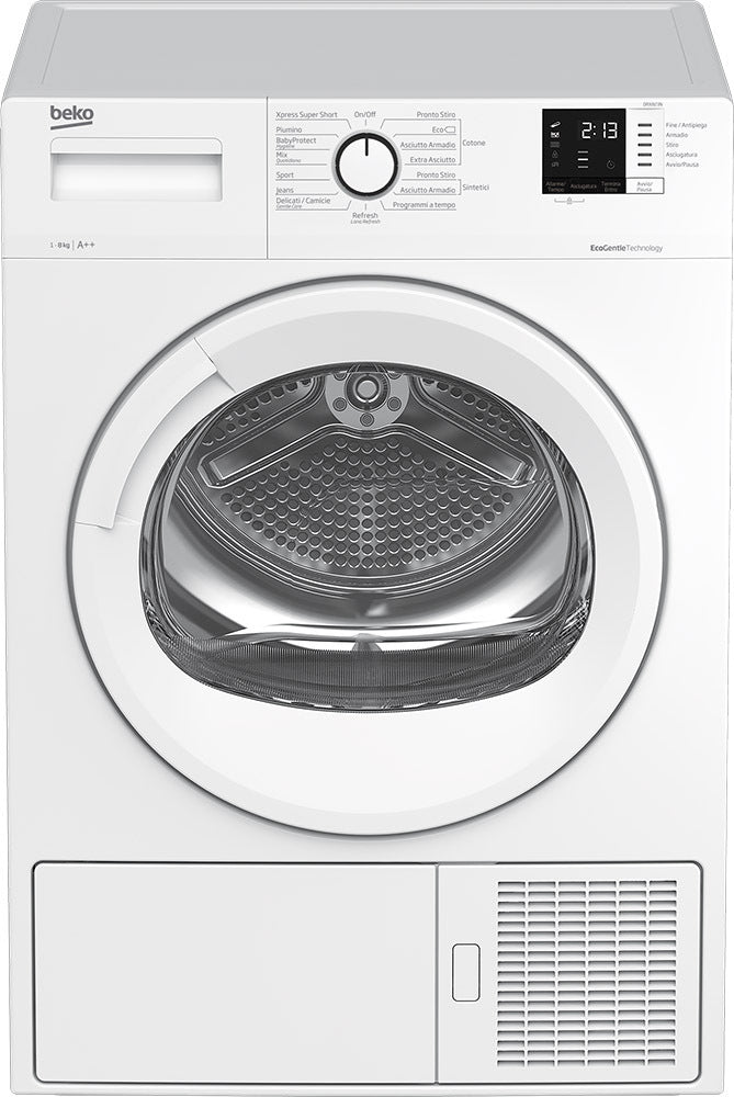 Asciugatrice Beko DRX823N 8KG Classe E Pompa di Calore