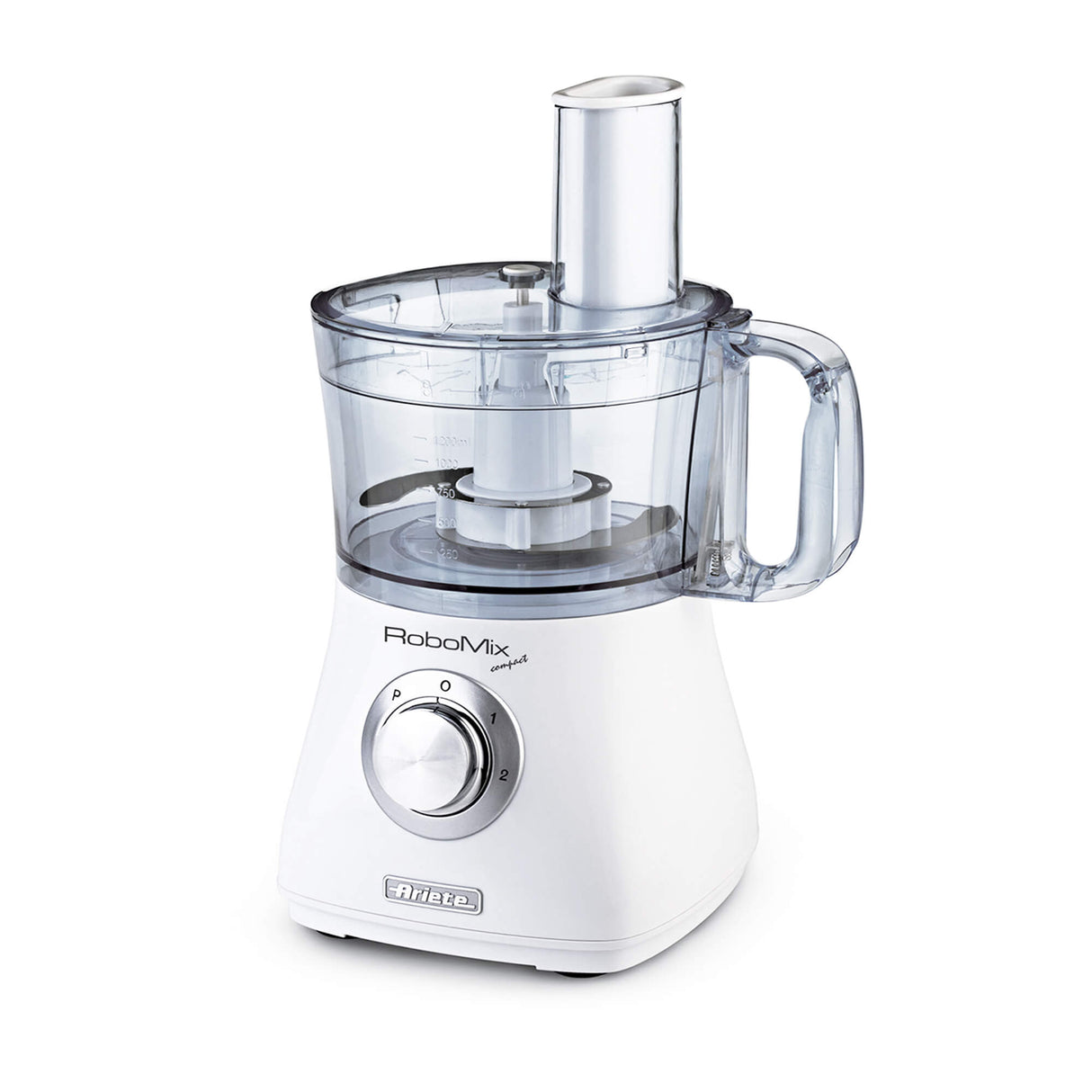 Robot Da Cucina Ariete 1769_ARIETE 2 Litri Set Accessori per Tritare, Affettare, Montare, Impastare, Emulsionare 500 Watt Colore Bianco