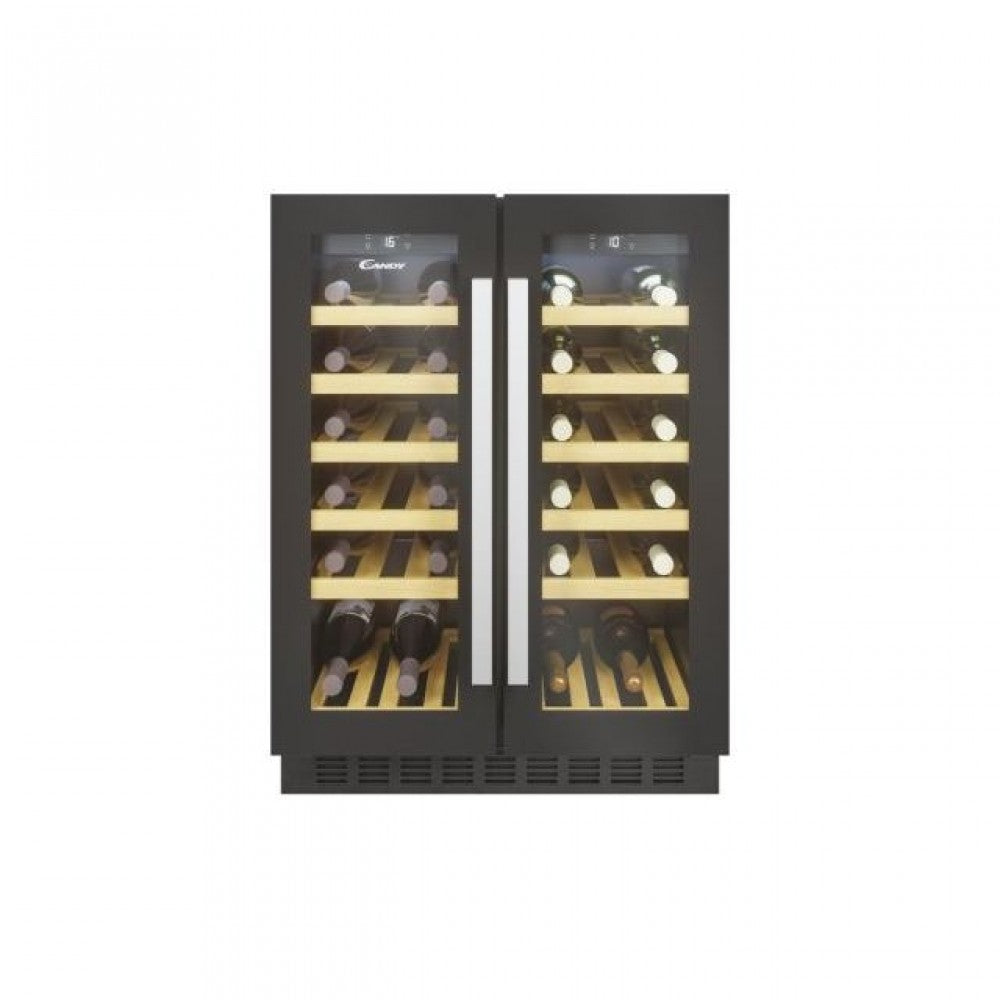 Cantinetta Vini Candy CCVB 60D/1 Incasso 2 Zone 38 Bottiglie Con Wi-Fi Classe G