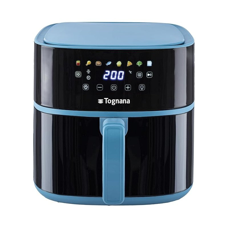 Friggitrice Ad Aria Tognana D2DFA05IRZUA 8 Litri Colore Carta Da Zucchero E Nero 2000W