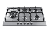 Piano cottura a gas Samsung NA75M3130AS – 75cm, 5 bruciatori, tripla corona, 11,8 kW di potenza