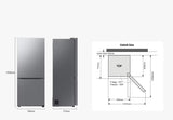 Frigorifero combinato Samsung RB50DG601EB1EF FIRST 75 AI No Frost Classe E 508 L Finitura Antracite