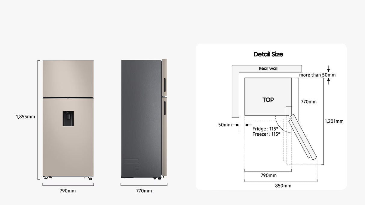 Frigorifero Doppia Porta Samsung RT53DG7A14S9EF 530 L Classe E Metal Inox