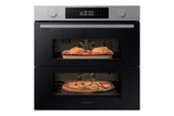 Forno Samsung NV7B45403BS Dual Cook Flex™  – 76L, Classe A+, doppia cavità, vapore naturale, Air Sous Vide, Wi-Fi integrato