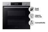 Forno Samsung NV7B45403BS Dual Cook Flex™  – 76L, Classe A+, doppia cavità, vapore naturale, Air Sous Vide, Wi-Fi integrato