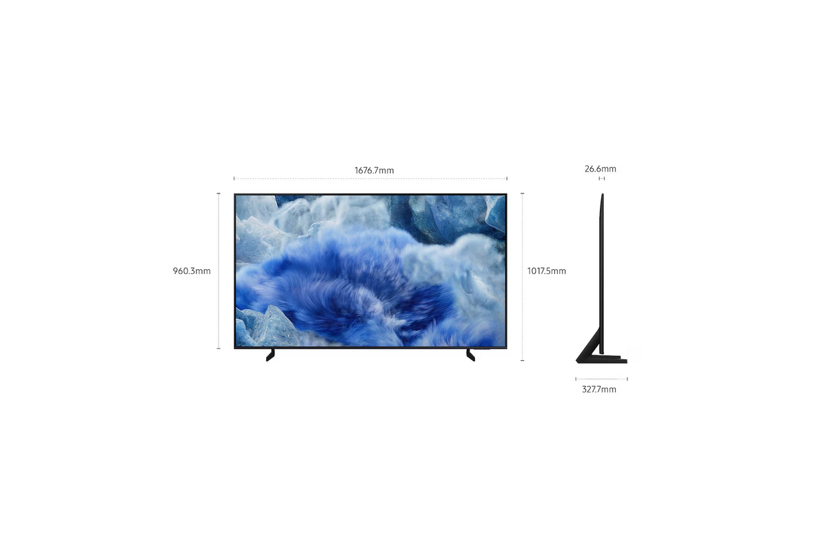 Smart TV Samsung QE75Q8FAAUXZT QLED 4K Q8F 75" Vision AI (2025) Classe D
