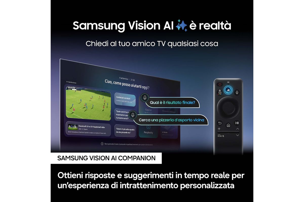TV Neo QLED Samsung QE55QN70FAUXZT Smart TV 55" 4K Vision AI Classe E