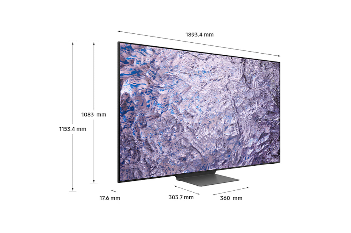 Tv Samsung QE85QN800CTXZT Neo QLED 8K 85" QN800C TV 2023 Smart TV Wi-Fi 6E Dolby Atmos Gaming