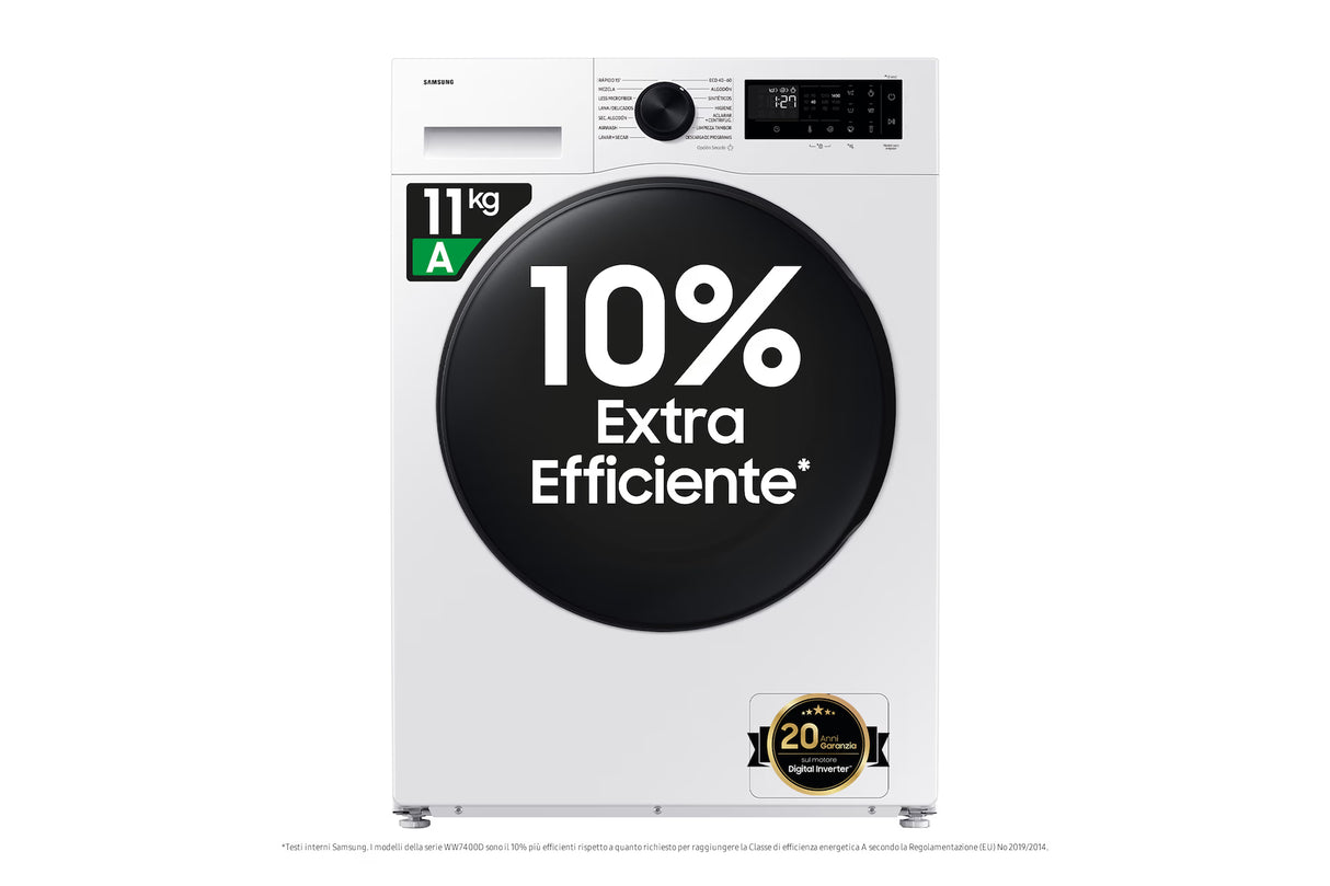 Lavasciuga Samsung WD11DG5B15BEET 11/6 Kg Classe D Bianca