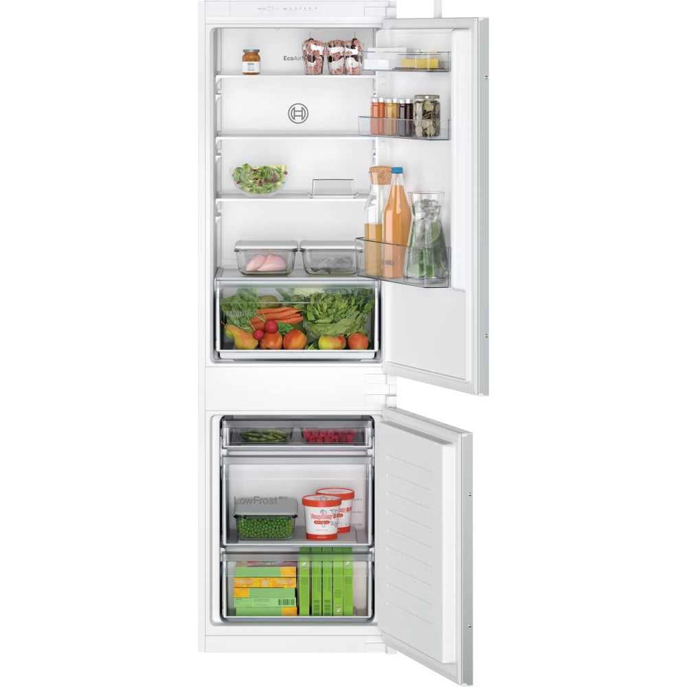Frigorifero da incasso combinato Bosch KIV865SE0 177 cm Low Frost cerniera a traino Classe E