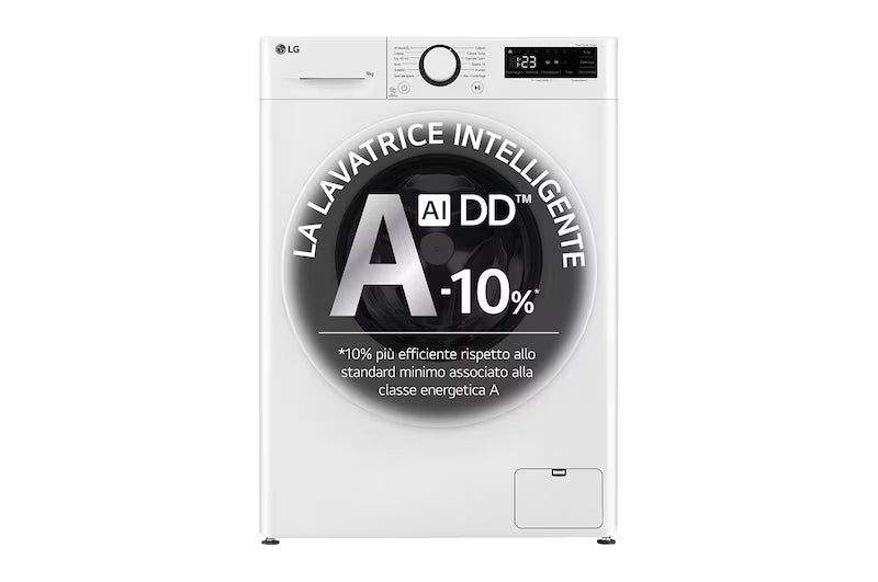 Lavatrice slim LG F2R3S09AIDD 9kg AI DD™ Serie R3 Classe A-10% 1200 giri