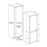 Frigorifero Da Incasso Candy  CNBQL3518EV  Combinato 268 Litri Classe E Ventilato