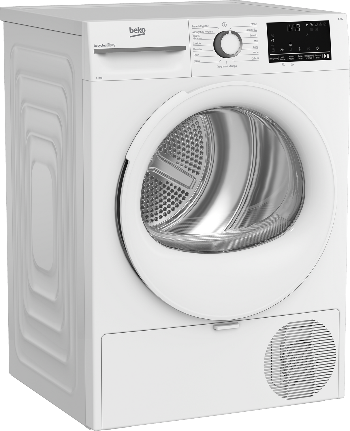 Asciugatrice Beko BMT481WI_IT 8 kg Pompa di Calore OptiSense Motore ProSmart Inverter Classe C