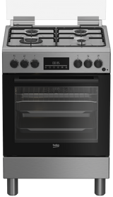 Cucina Beko FBE62310GX a Gas 4 Fuochi Forno Elettrico Ventilato Grill 60x60 cm Inox Classe A