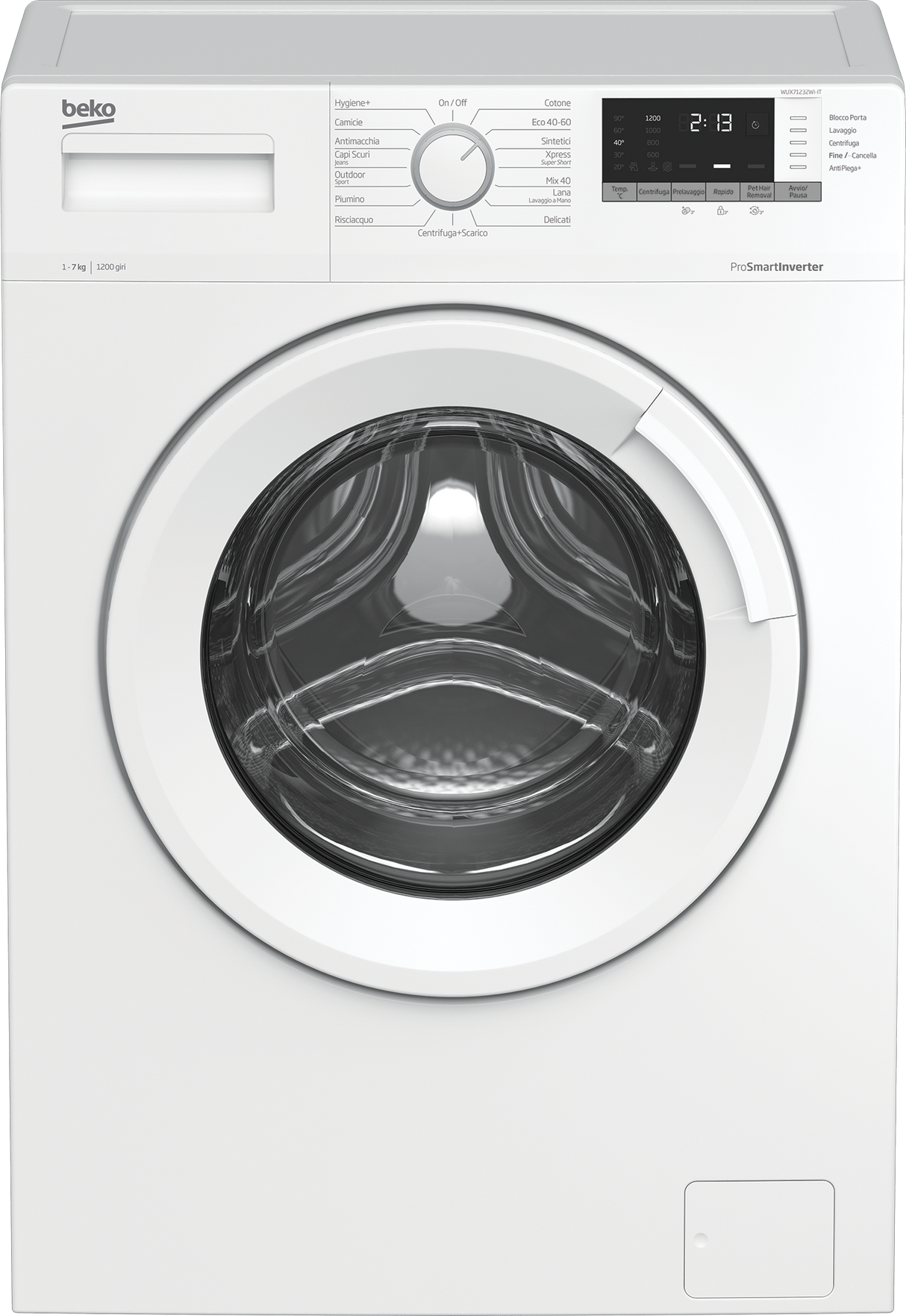 Lavatrice Beko WUX71232WI-IT Carica Frontale Slim 7KG Classe D