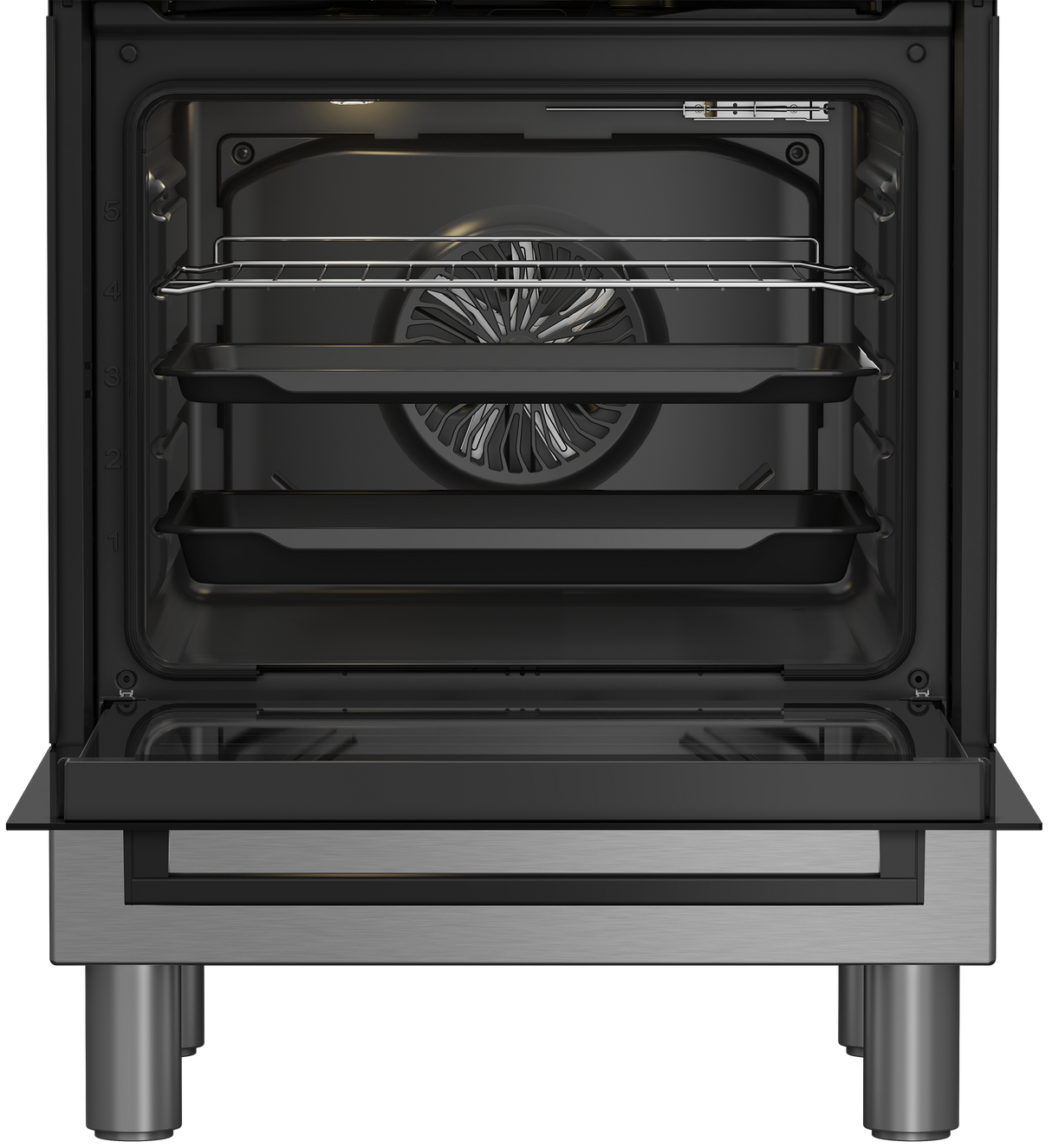 Cucina Beko FBE62310GX a Gas 4 Fuochi Forno Elettrico Ventilato Grill 60x60 cm Inox Classe A