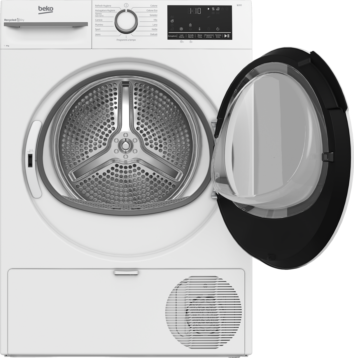 Asciugatrice Beko BMT481WI_IT 8 kg Pompa di Calore OptiSense Motore ProSmart Inverter Classe C