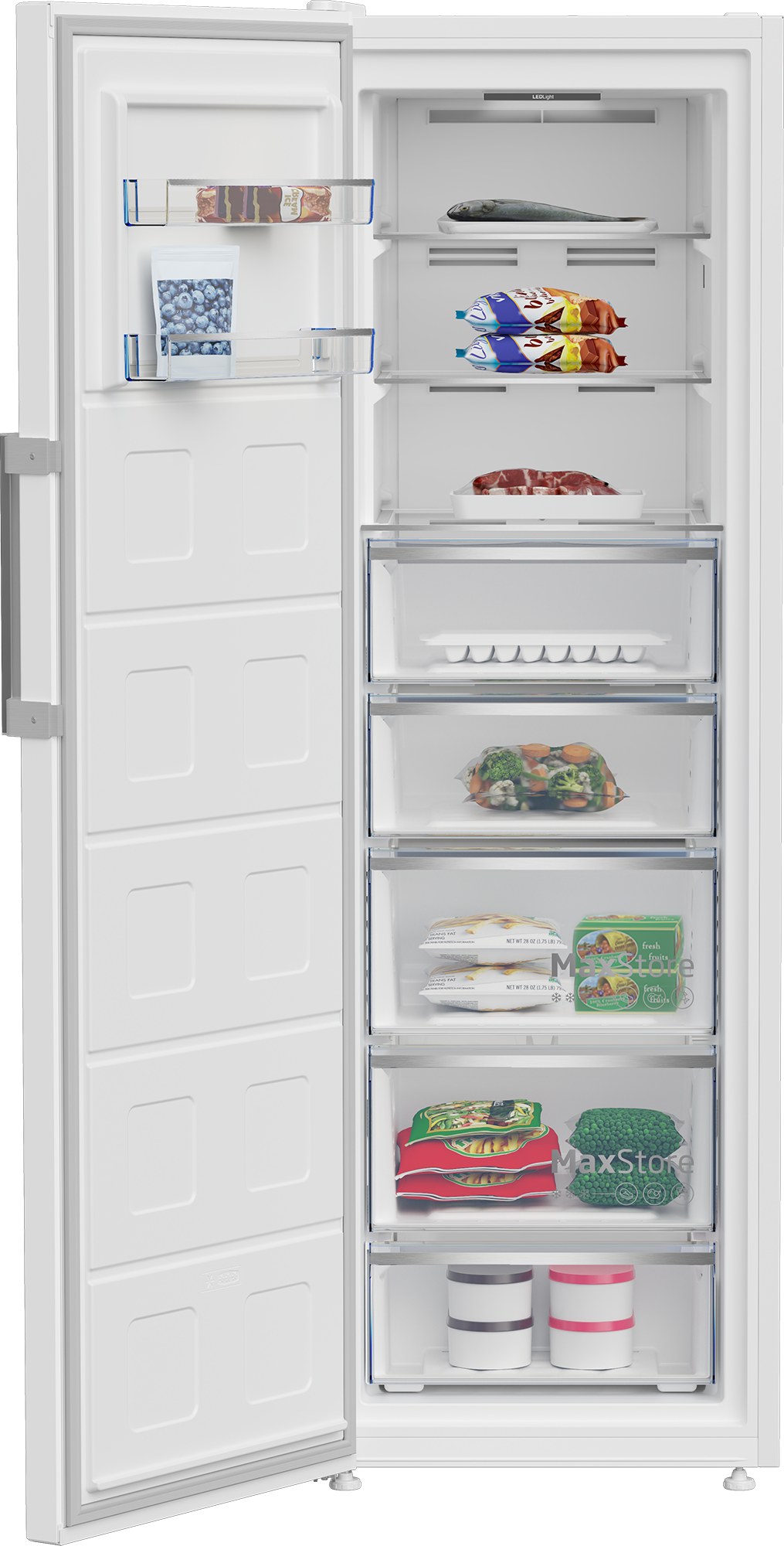 Congelatore verticale BEKO B5RMFNE314W Beyond 286L Classe E Total No-Frost Bianco