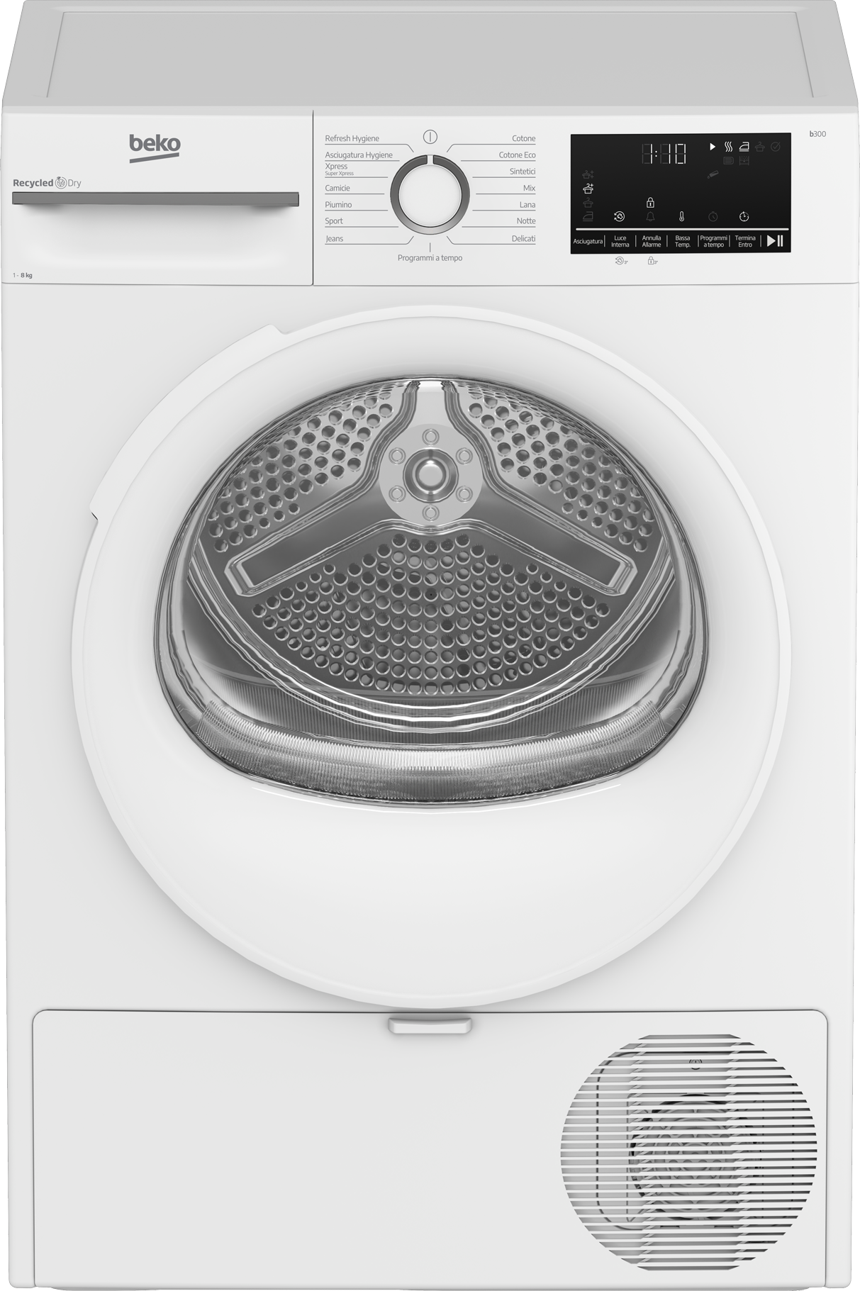 Asciugatrice Beko BMT481WI_IT 8 kg Pompa di Calore OptiSense Motore ProSmart Inverter Classe C