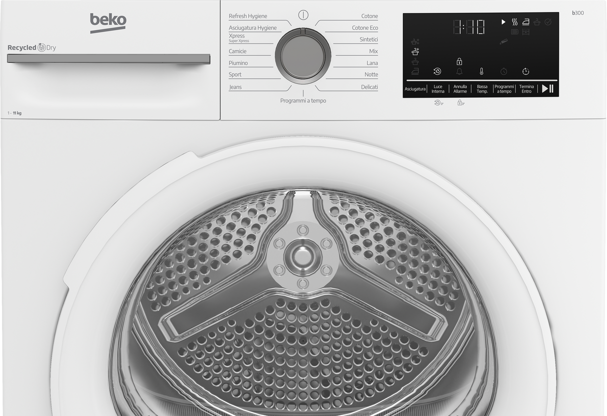 Asciugatrice Beko BMT113EW 11 kg Pompa di Calore OptiSense Motore ProSmart Inverter Classe D
