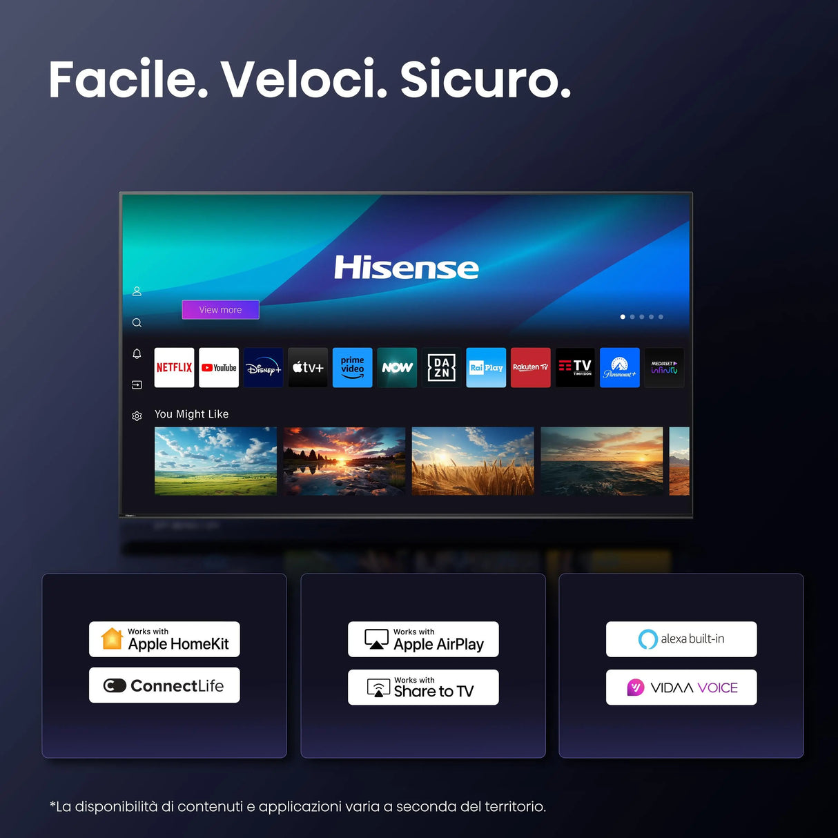 TV Hisense 75A69Q 75" UHD Smart TV AI 4K Smooth Motion Dolby Vision Dolby Audio