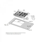 Piano Cottura Samsung NA64H3010AS 4 Fuochi A Gas Inox
