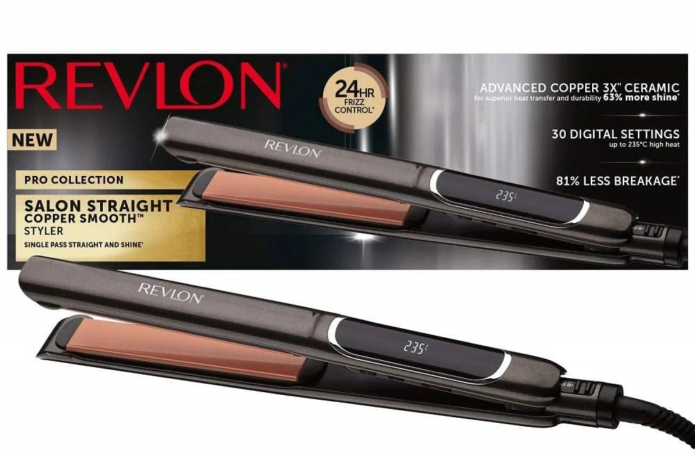 Piastra Revlon RVST2175E3 Ceramica Display LCD 235°C