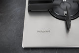 Piano Cottura A Gas Hotpoint FTGHL 641 D/IX/HA 4 Fuochi A Rombo Direct Flame Acciaio Inox