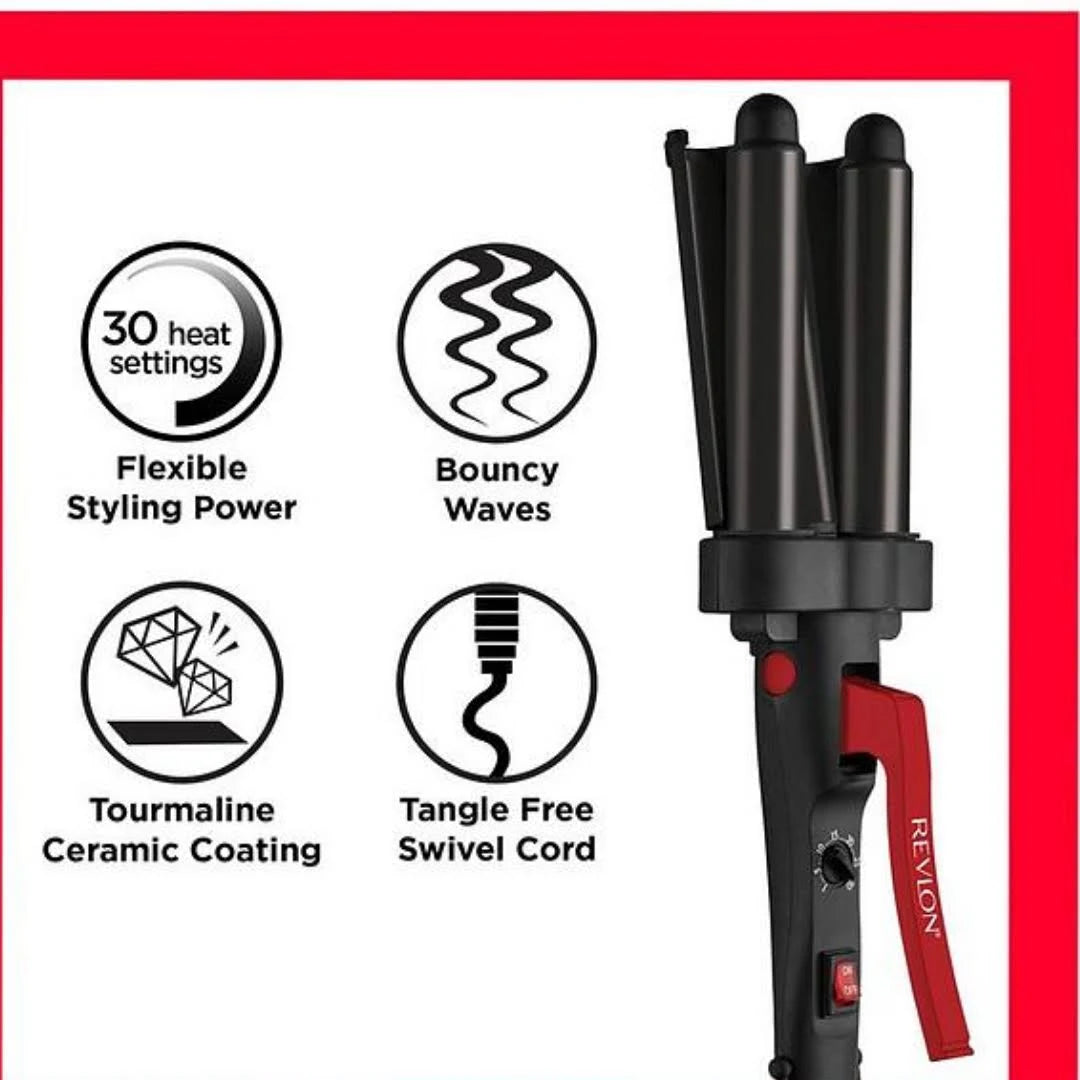 Piastra per onde Revlon RVIR3056UKE Jumbo Waver Ceramica 190°C 95W