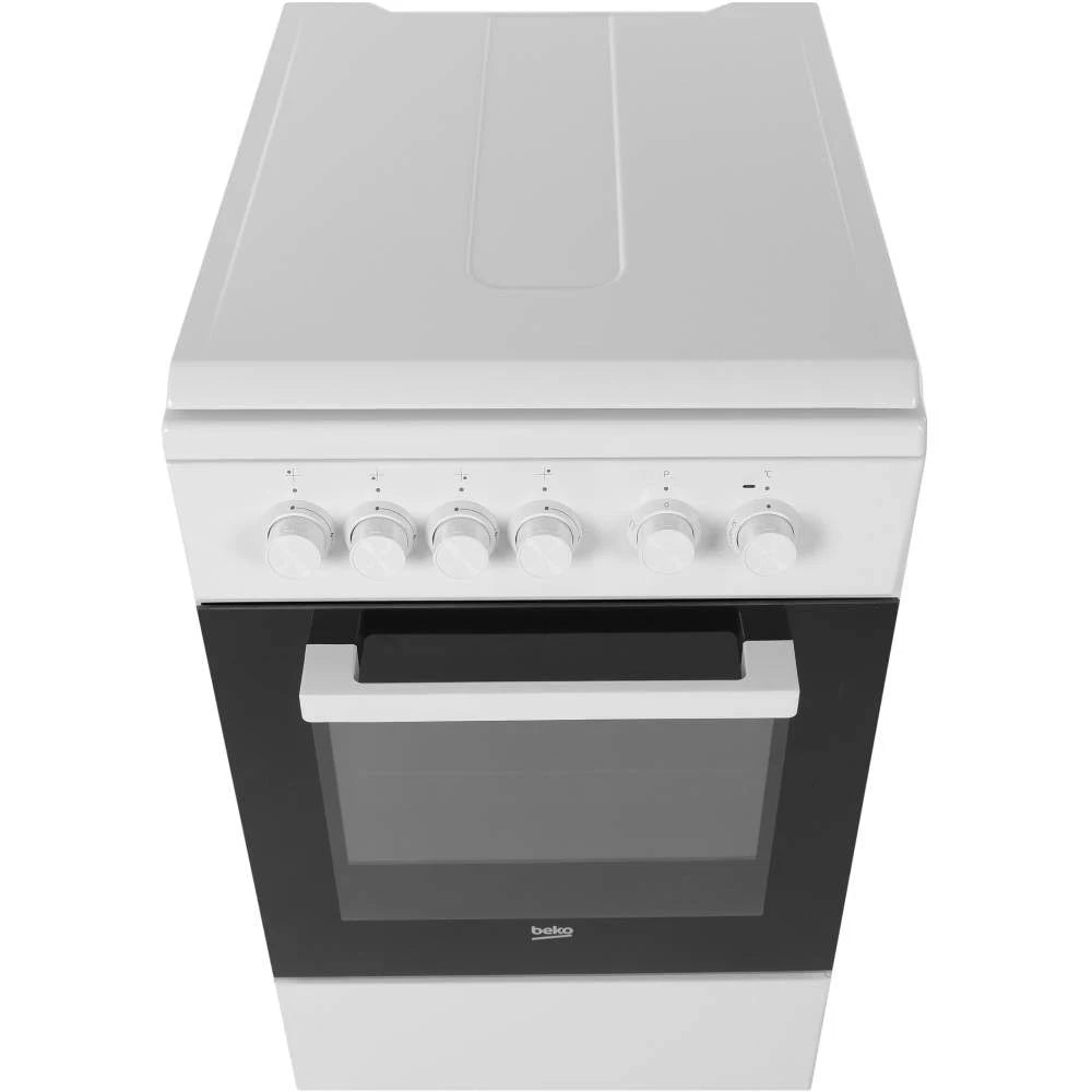 Cucina Beko FSS52020DW Forno Elettrico Statico 4 Fuochi Gas 50X60 Colore Bianco Classe A