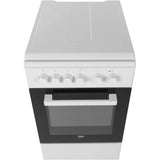 Cucina Beko FSS52020DW Forno Elettrico Statico 4 Fuochi Gas 50X60 Colore Bianco Classe A