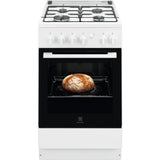 Cucina Electrolux LKK500000W  4 Fuochi Gas Forno Elettrico 50X60 Cm Classe A Colore Bianco Classe A