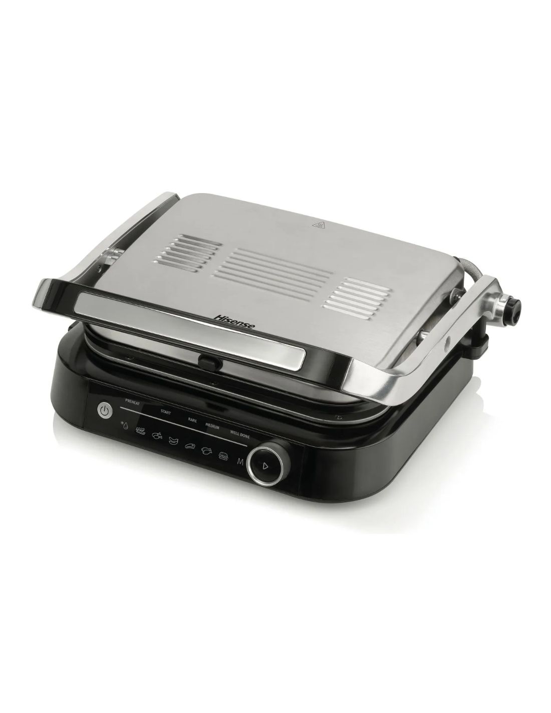 Griglia Hisense HCG2100S Bistecchiera Grill 2100W Colore Nero e Acciaio