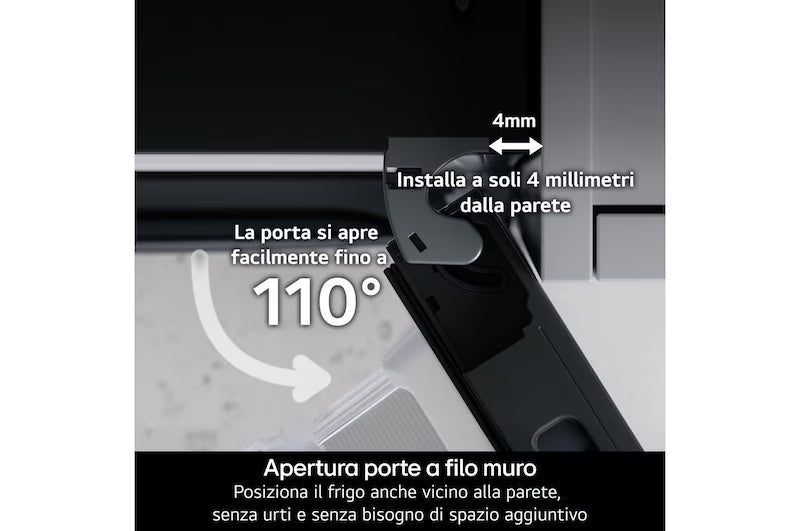 Frigorifero combinato LG GBBSJ10EPY Fit & Max 60 cm Classe E 333L AI Inverter Wi-Fi Door Cooling Total No Frost Prime Silver