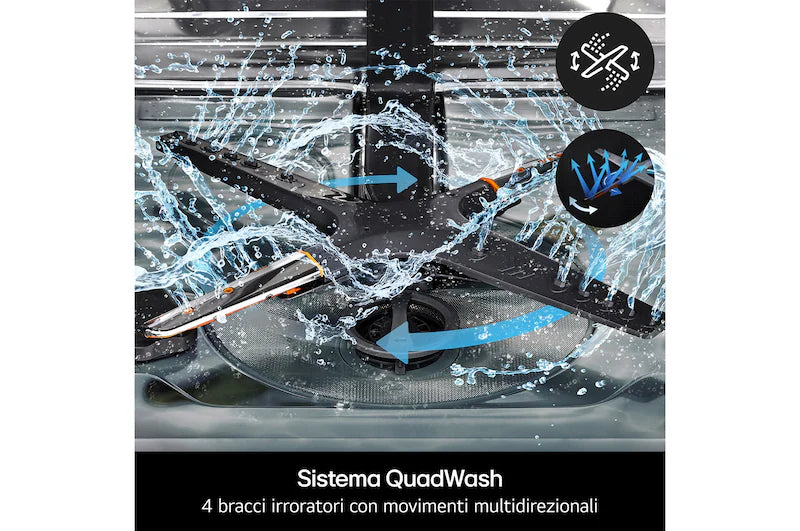 Lavastoviglie LG DF587HVS 14 coperti libera installazione Vapore Auto-apertura Wi-Fi 43 dB Classe A (-10%)