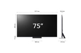 TV LG 75QNED86T6A.API 75" 4K UHD WebOS con ThinQ AI NanoCell QNED Smart TV