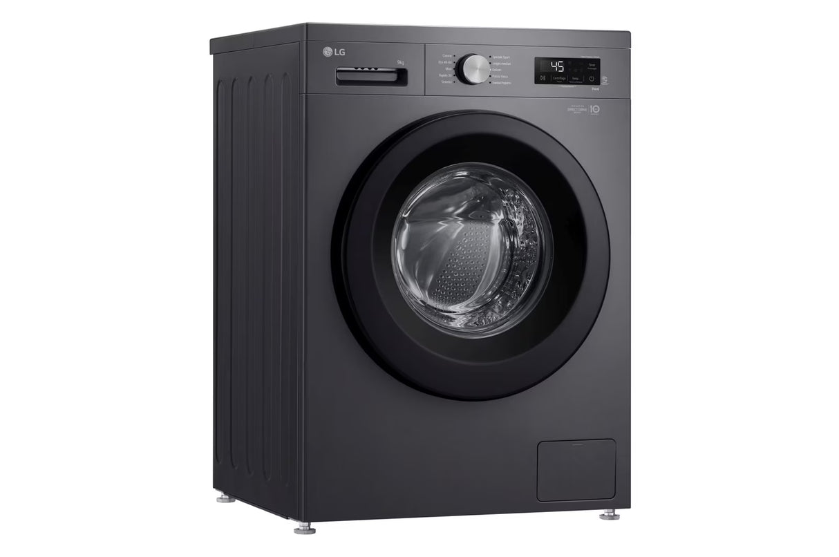 Lavatrice LG F4NX1009NMB Classe A Capacità 9 Kg Centrifuga 1400 Giri Colore Nero