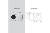 Lavatrice LG F4NA10S8NWK Slim 8 Kg Classe A 1400 giri Bianco