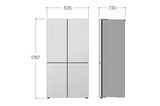 Frigorifero Quattro porte LG GMV860EPDE InstaView Slim – 530 L, Classe E, Total No Frost, Wi-Fi
