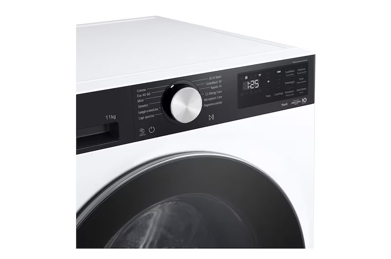 Lavatrice LG F4NX5009TKC 9kg Serie X5 1400 giri Wi-Fi 6 Motion Direct Drive Allergy Care Classe A-40%