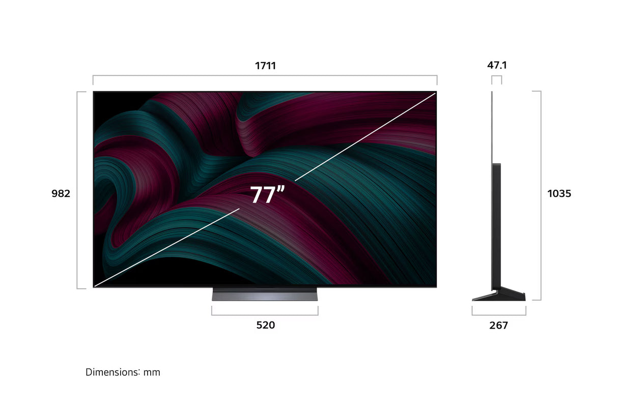 Hotel TV LG OLED77C55LA.API 77" OLED EVO 4K UHD WebOS25 Processore a9 Gen8 con AI